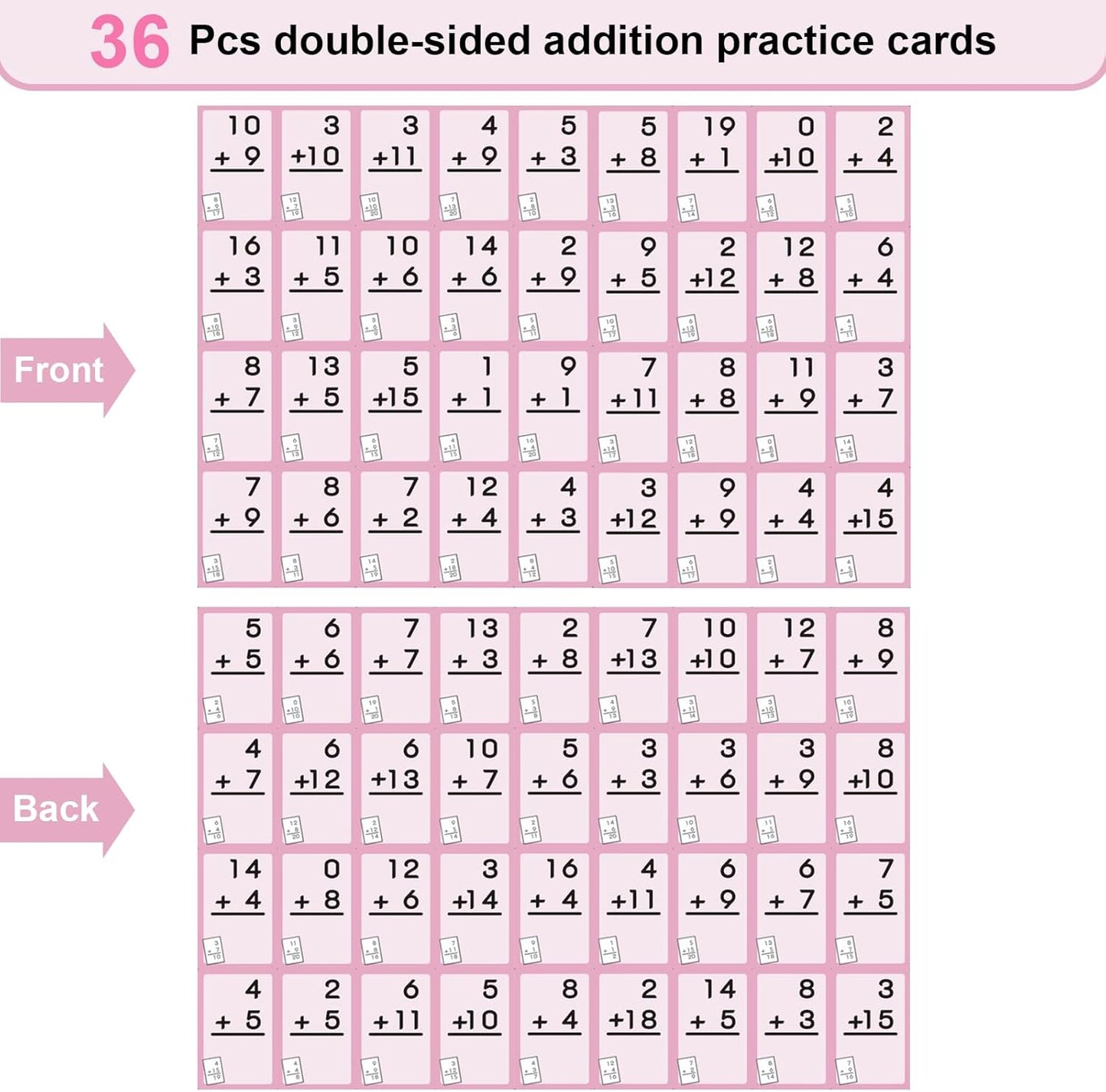 1-12 Math Flash Cards with 6 Dry Erase Pens, 15Pcs Big Multiplication Flash Cards + 36 Pcs Random Double-Sided Multiplication Practice Cards, Educational Math Flashcards for Kids Ages 6+
