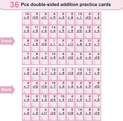 1-12 Math Flash Cards with 6 Dry Erase Pens, 15Pcs Big Multiplication Flash Cards + 36 Pcs Random Double-Sided Multiplication Practice Cards, Educational Math Flashcards for Kids Ages 6+
