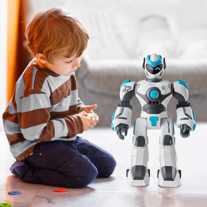 VEVOR RC Robot Toys for Kids, Gesture Sensing Programmable Remote Control Smart Robot, Interactive Walking Singing Dancing Robot for Age 3+ Year Old Boys Girls Birthday Gift Present