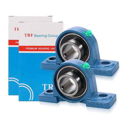 UCP202-10 Pillow Block Bearing,5/8" Bore Mounted Pillow Bearing Cast Iron Base -Self Aligning Chrome Bearing,2 Pcs