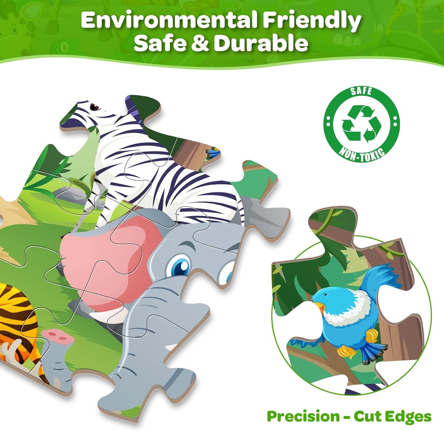 Jumbo Floor Puzzle for Kids Ages 4-6, 48 Piece Large Engineering Vehicles Jigsaw Puzzle, Extra-Thick Cardboard Preschool Learning Toys for Toddlers 3-5, Educational Gift for Boys Girls 3 4 5 6 7 8