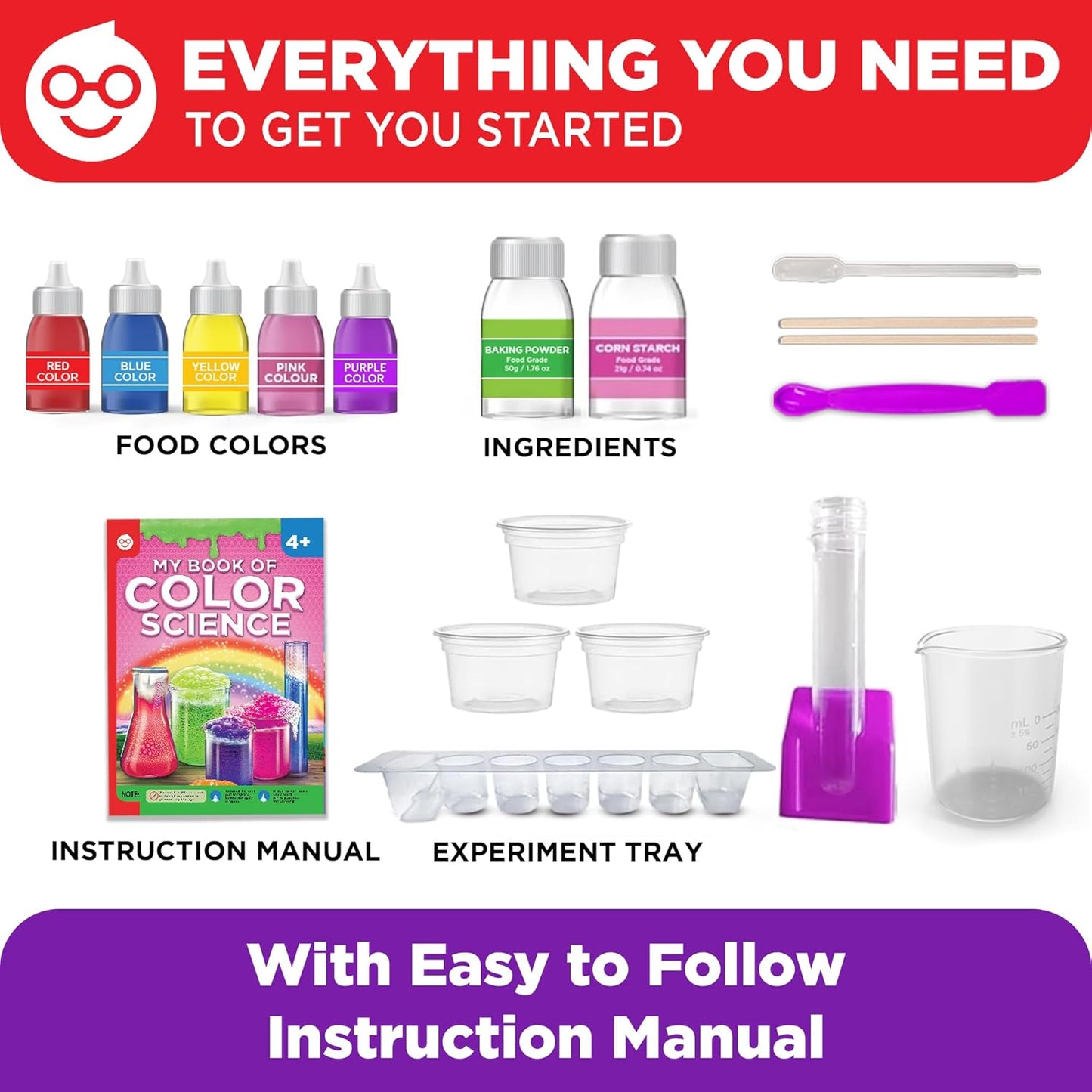 Doctor Jupiter Preschool Science Kit for Kids Ages 3-5 | Toddler Learning Activities, Birthday Gift Ideas for 3-4-5 Year Old Girls | Learning & Educational Toy STEM Kit with 100+ Experiments
