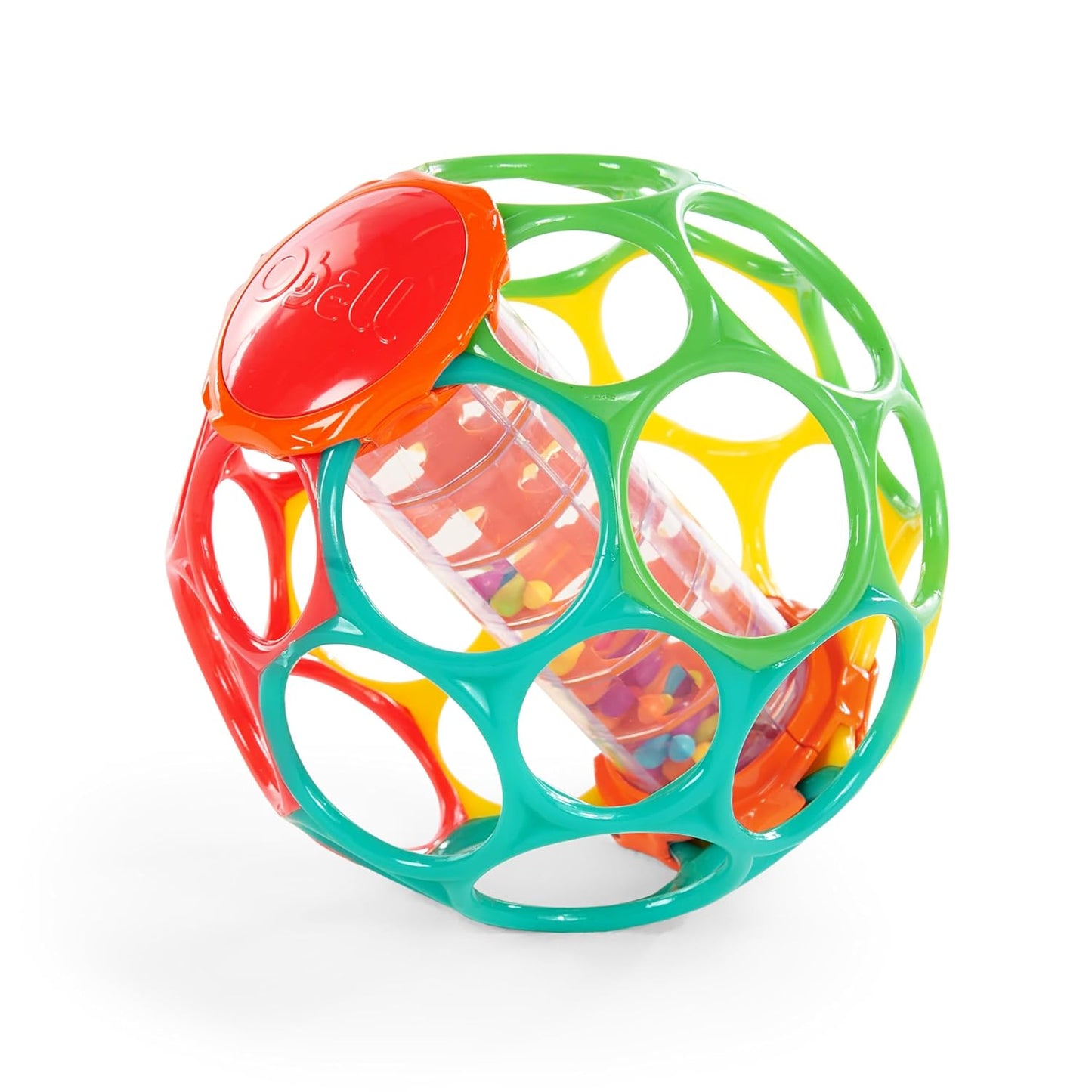 Bright Starts Oball Musical Toy, Jingle & Shake Pal, BPA-Free Easy-Grasp Baby Rattle Toy, Ages Newborn+