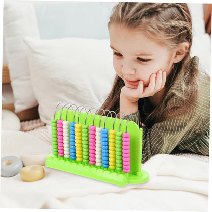 YARNOW Math Learning Abacus for Rods Counting Tool Educational Arithmetic Beads for Teaching Math Skills for Boys and and Safe Design