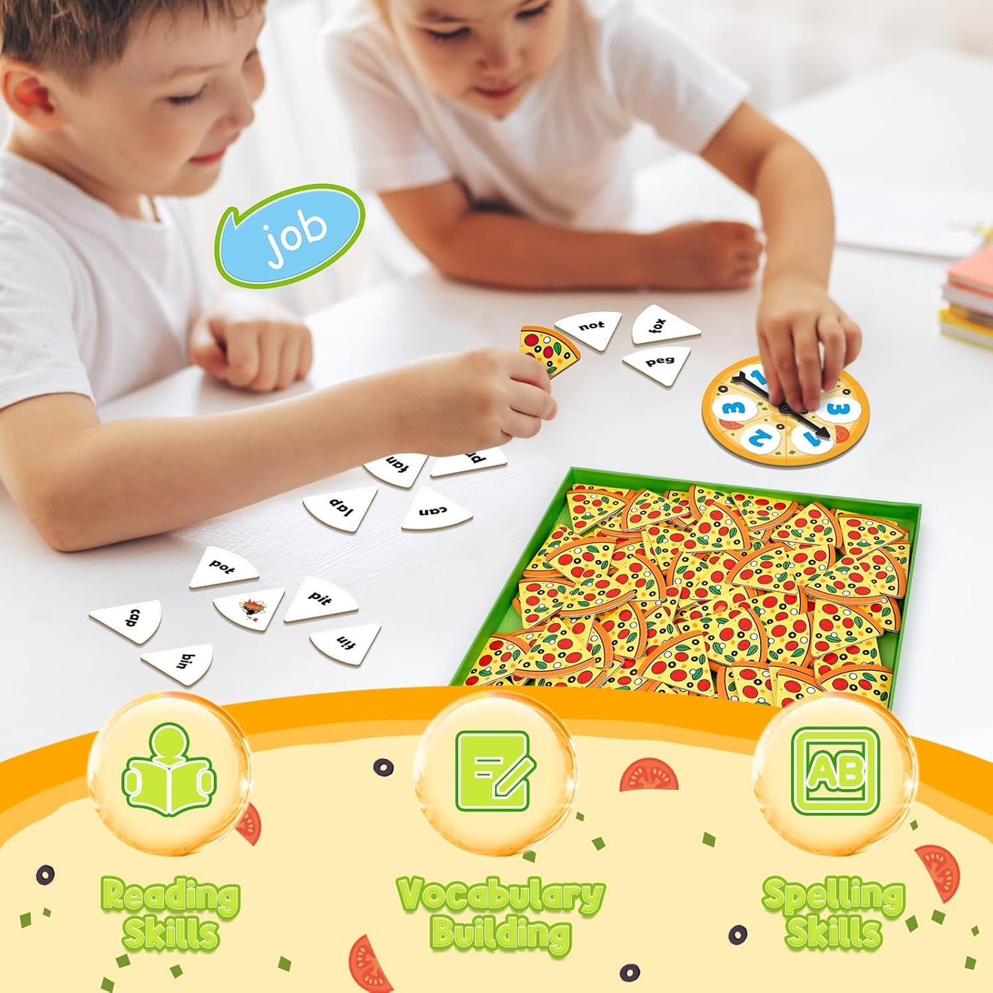 Kasfalci Blends Word Games: Phonics Flash Cards, Speech Therapy Toys for Toddlers & Kindergarten Preschool Learning Activities