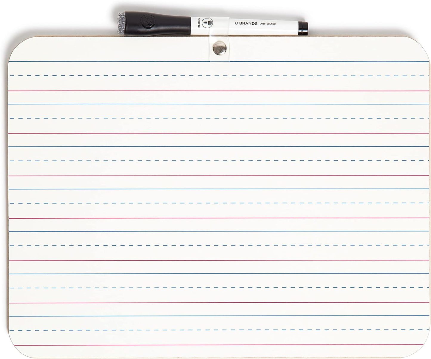 U Brands Dry Erase Lapboards, 10 Pack, 9" x 12", Double-Sided Small Whiteboards for School, Student Lapboards for Classroom, School & Homeschool Supplies, Portable Mini Whiteboard Set