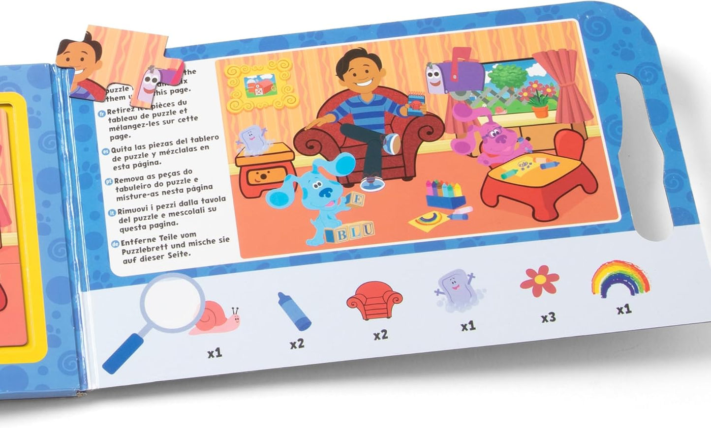 Melissa & Doug Blue's Clues & You! Take-Along Magnetic Jigsaw Puzzles (2 15-Piece Puzzles)