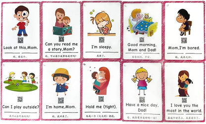 100 Parent-Child Daily Conversation Starters Cards with Picture - Fun Family-Friendly Vivid Question Cards Game for Kids - Learning Materials Great for ESL Teaching: Parent/Teacher/Autism