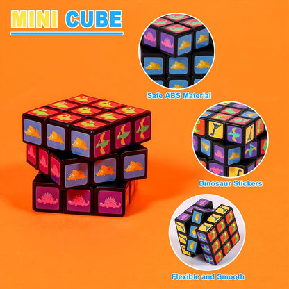48 Pack Mini Cube Bulk, 1.18 Inch 3x3x3 Small Puzzle Cubes Set, Birthday Party Favors, Classroom Rewards Prizes, Stocking Stuffers, Easter Basket Fillers for Kids