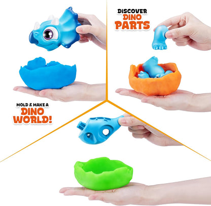 Smashers Junior Dino Dig Small Egg (Raptor) by ZURU 12+ Surprises Compounds Mold Dinosaur Preschool Toys Build Construct Sensory Play - 3 Years+