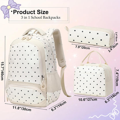 Girls Backpack for Elementary Unicorn Backpack Kids Backpack School Bookbag for Girls 3 in 1 Set Back to School