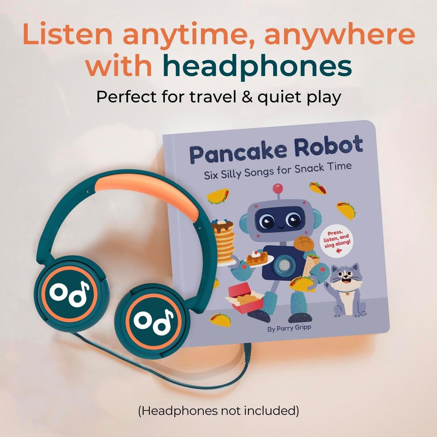 Cali's Books Rock Music Books for Toddlers 1-3 - Singing Button Sound Board Book for 2 Year Old Children, Musical Toddler Rock Songs Toys, 18 Month Interactive Learning Toy, USB-C Rechargeable