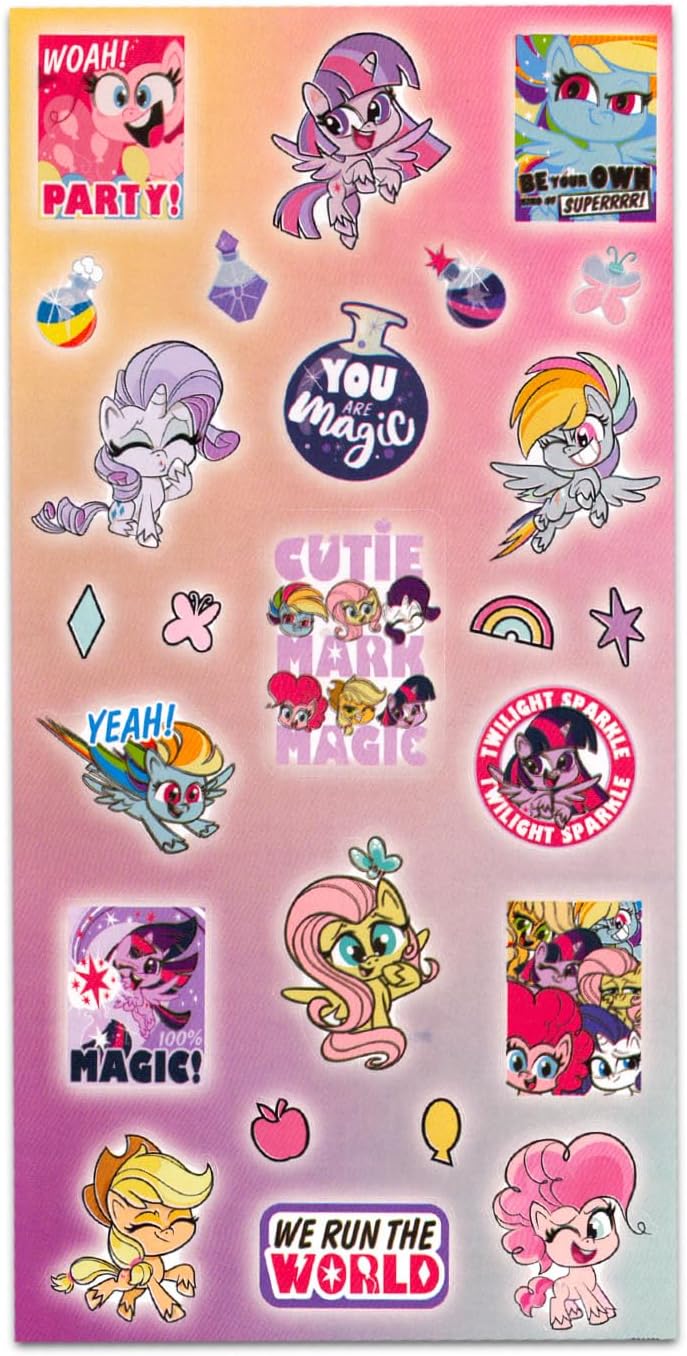 My Little Pony Floor Puzzle for Kids Set - Bundle with 36 Piece MLP Floor Puzzle, Stickers, More | My Little Pony Jigsaw Puzzles for Kids Ages 4-6