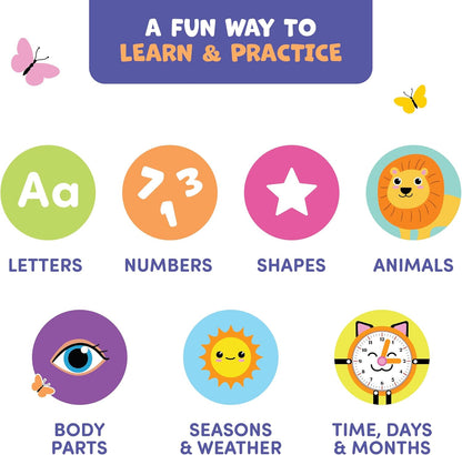 Clever Fox Play Busy Book for Toddlers 1-3 Year-Old – Baby Busy Board Book – Montessori Felt Activity Board for Learning Fine Motor Skills, Car Airplane Travel Toy – Birthday Gift for Kids Ages 1+