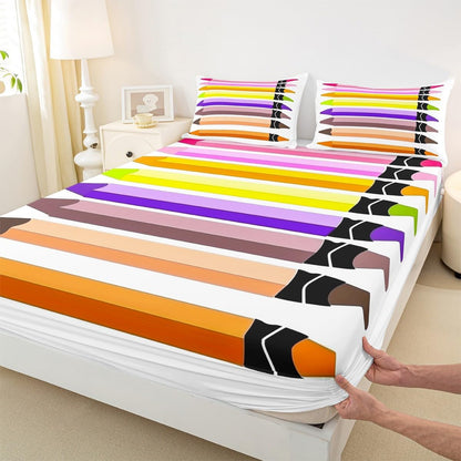 Chemistry Bed Sheets for Kids Teens Girls Boys,Chemical Experiment Fitted Sheet Twin,Science Themed Sheets for Math Lovers,Chemistry Lab Bedding Set,White and Black