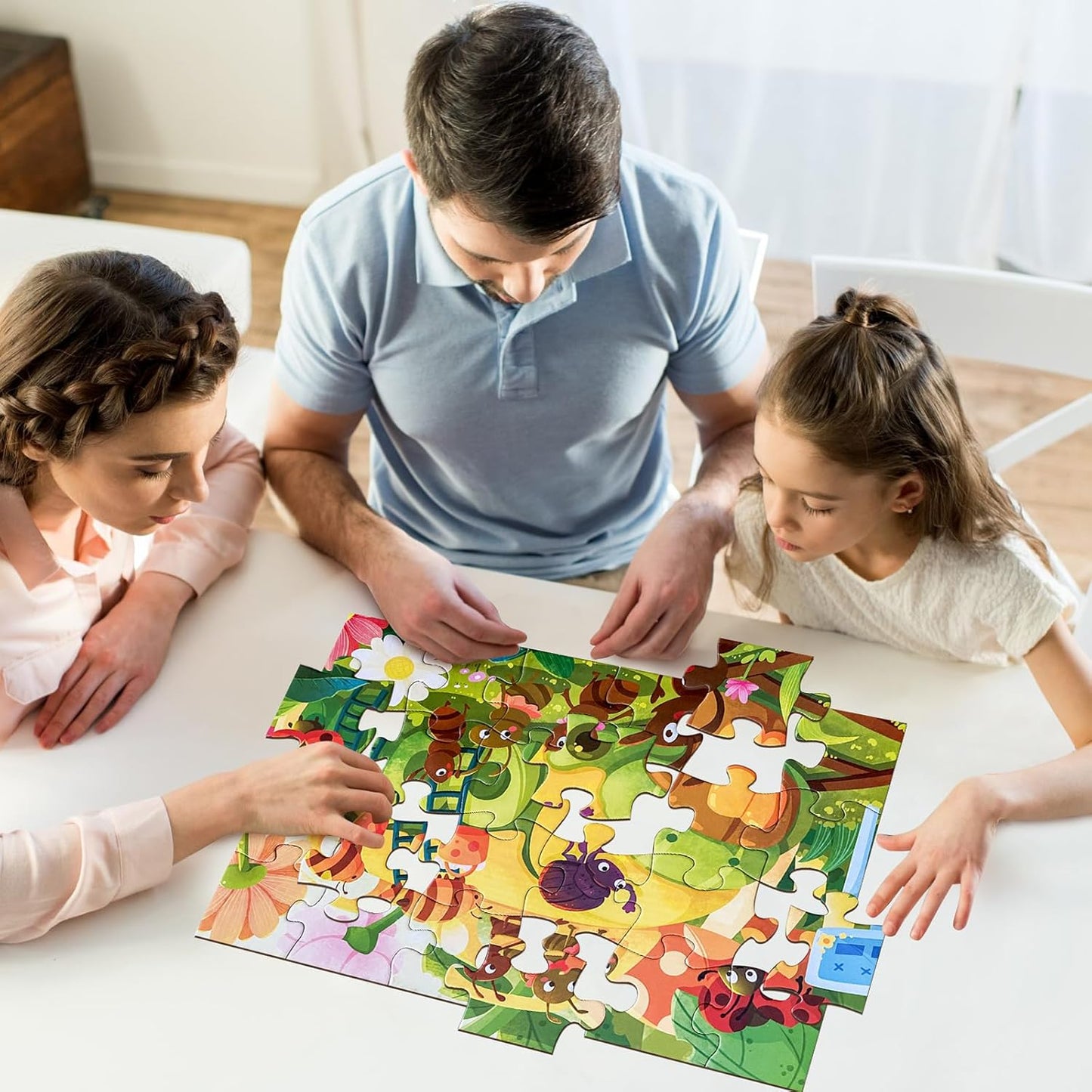Jumbo Floor Puzzle for Kids, Large Jigsaw Puzzles 24 Piece for Kids Ages 3-5,Preschool Learning & Education Toys, Gifts for 4-8 Year Old Boys and Girls (Jungle Animals)