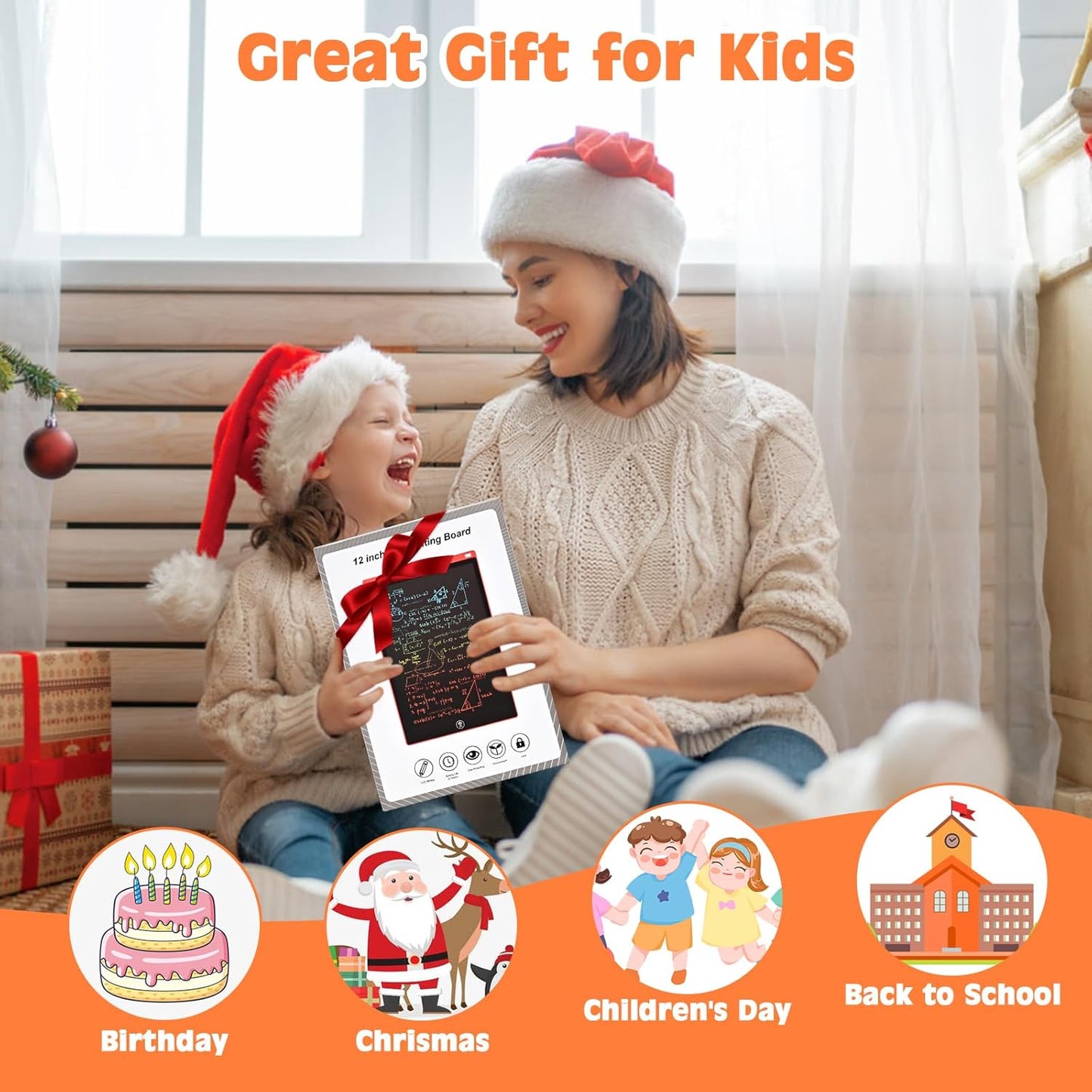 cimetech Toddler Girl Gifts, LCD Writing Tablet 2 Pack, Kids Toys for 3 4 5 6 Year Old Boys, 8.5 Inch Drawing Pad Painting Coloring Books, Travel Essentials Activities, Birthday Gifts Toddler Age 1-3