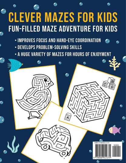 Mazes for Kids: Maze Activity Book for Ages 4 – 8 (Puzzle Books for Kids)