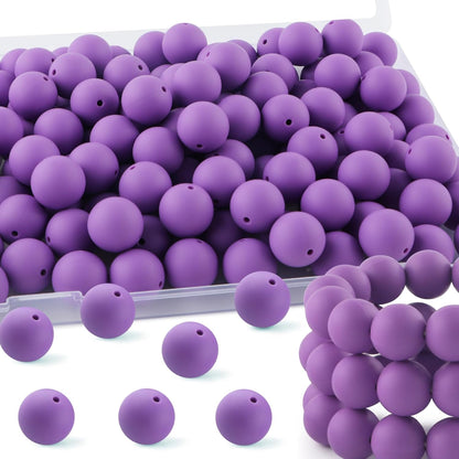 65Pcs 19mm Silicone Beads for Keychain Making Bracelet Necklace, Bulk Round Silicone Beads for Pens（Christmas Green） - Colors B