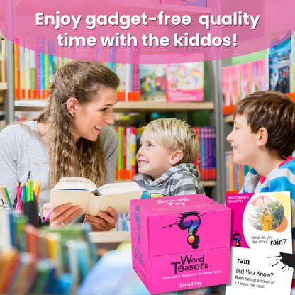 ? WORD TEASERS Junior - Vocabulary Word Game for Kids 8+ - Fun Family Conversation Starters - Reading Games for Elementary & Middle School - 150 Vocabulary Flash Cards/Conversation Cards