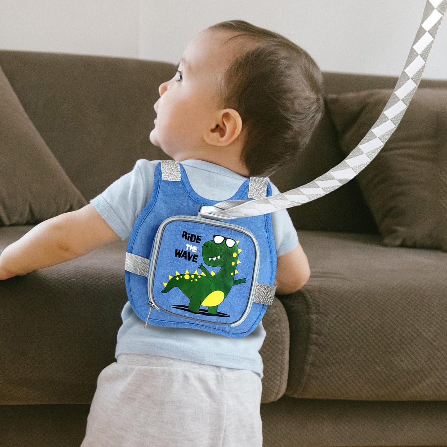 Accmor Toddler Harness Leash + Reflective Anti Lost Wrist Link, Cute Car Kids Back Pack with Hand Strap Collapsible Child Walking Restraint Belt Tether Hold Baby Boys Close for Outdoor Travel