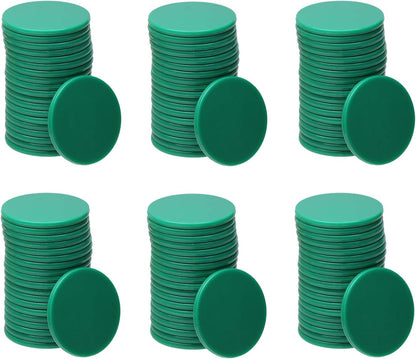 Shapenty 25mm/1 Inch Small Plastic Learning Counters Disks Chip Counting Discs Markers for Math Practice and Poker Chips Game Tokens with Storage Box,120PCS (Yellow)