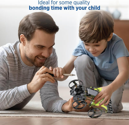 Thames & Kosmos Solar-Powered Rovers STEM Experiment Kit | Build 5 Vehicles & Devices Powered by The Sun | Solar Energy Actvities for Ages 8+