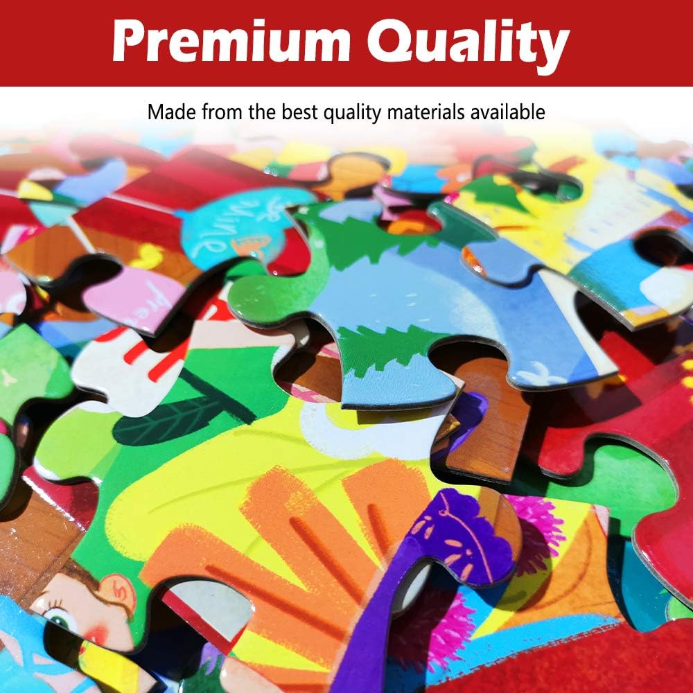 Floor Puzzles for Kids Ages 3-5 Premium 48-Piece 20 x 14 Inch Ballerinas Princess Jigsaw Puzzles for Kids Ages 4-8
