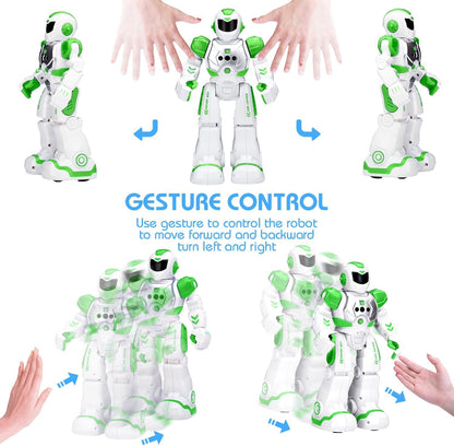 KingsDragon Robots Toy for Kids, RC Gesture Sensing Toy, Interactive Walking Singing Dancing Robot Birthday Presents for Boys Girls Age 6 7 8 9 Years Old