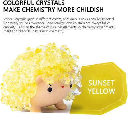 Crystal Growing Toys for Kids - Vibrant Colorful Crystal Hedgehog to Grow,Science Experiments Learning and Education for Kids STEM Gifts for Boys & Girls 8 Years + (Moss Green)