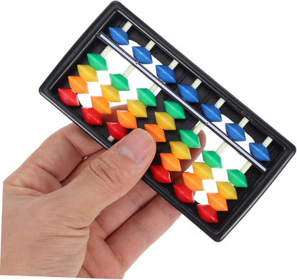 TOYANDONA Colorful Abacus for Kids Educational Math Toy 7-Row Mental Arithmetic Tool Lightweight Portable Counting Aid for Preschool Learning