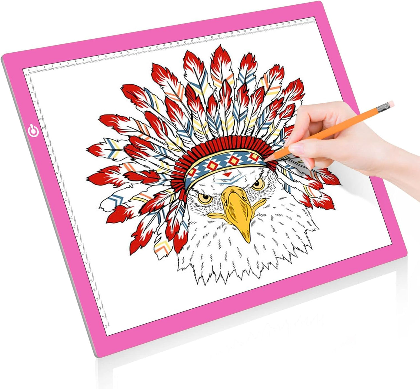 LitEnergy A4 LED Copy Board Light Tracing Box, Adjustable USB Power Artcraft LED Trace Light Pad for Tattoo Transferring, Drawing, Sketching, Animation, Stenciling, Diamond Art Painting Accessories