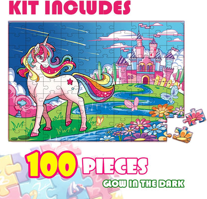Jumbo Mermaid Floor Puzzle for Kids Ages 6-8 Year Old, Large Toddler Puzzle for Girls Ages 6 7 8 Year Old, Mermaid Girl Gift and Educational Toy for Birthday and Christmas