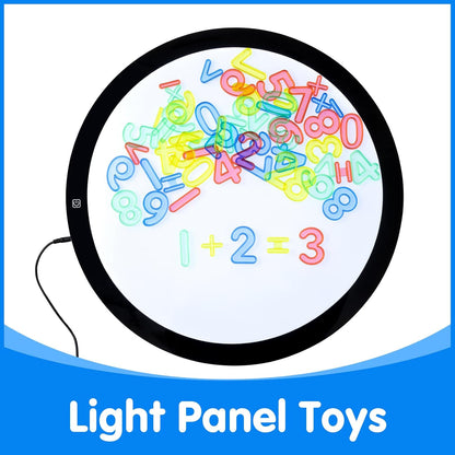 66 Pcs Translucent Letters and Numbers – Light Table Toys, Manipulatives and Accessories for Enhanced Learning & Fun