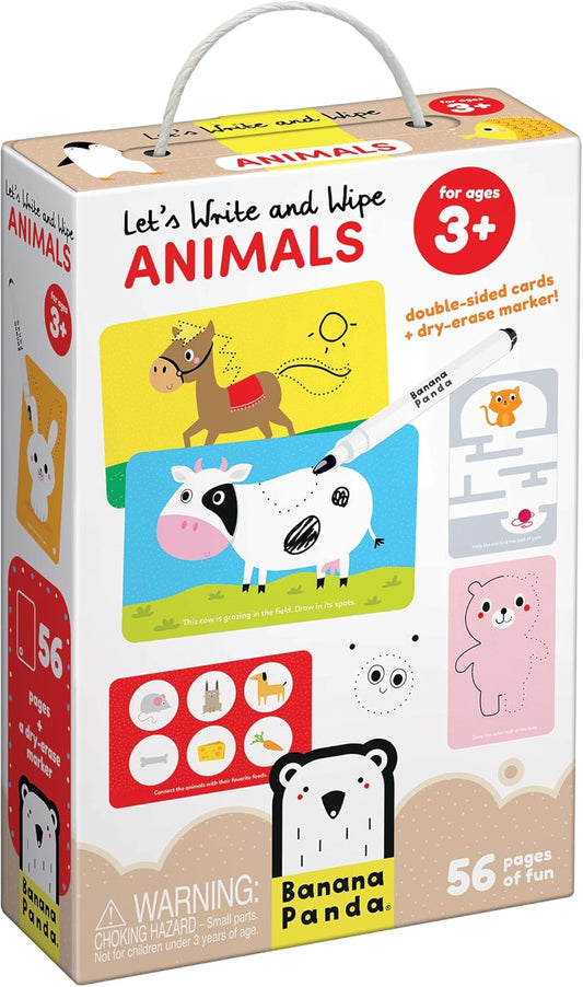 Let’s Write and Wipe Preschool Learning Activities - Letters - 56 Pages of Creative Tasks on Dry-Erase Cards with Marker Promote Early Learning Basics, ABCs and Motor Skills, for kids ages 3-5 years
