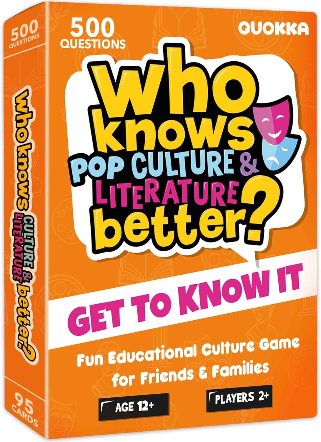 QUOKKA Board Games for Kids 8-12 and Family - Set of 4 Who Knows It Better? - 2000+ Questions Across Biology, Culture, STEM and Math - Educational Trivia Cards for Learning and Game Night