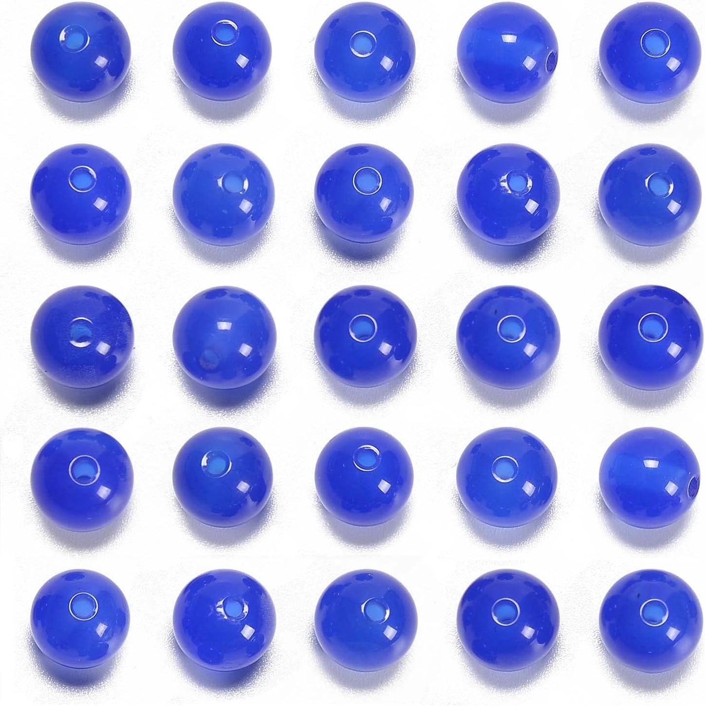 NCB 100pcs Original Natural Stone Beads Gemstone Round Loose Beads 6mm 8mm 10mm (Blue Aventurine, 6mm 100Beads) - Colors B