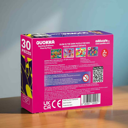 QUOKKA Puzzles for Toddlers 3-5 - 4 x 30 Pieces Puzzles for Kids Ages 2-4 - Animal Learning Jigsaw Puzzles for Kids 4-6 Years Old - Educational Toys for Boy and Girl