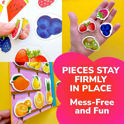 QUOKKA Travel Magnetic Puzzles for Toddlers 1-3 – 20+Pcs Farm Toy Game with Extra-Long Play Book – Fun Travel Game for Kids Ages 3-5 – Strong Magnets for Car Activities – Fun Toddler Puzzle Ages 2-4