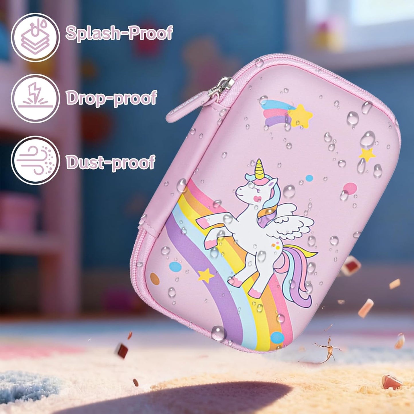 Leayjeen Kids Smartphone Case Compatible with Kikapabi/Joozfee/Prysyedawn 2.8" Touchscreen Toddler Learning Play Toy Phone,Birthday Gifts for Girls Age 3-10 Kids Toys Cell Phone-Purple(Case Only)