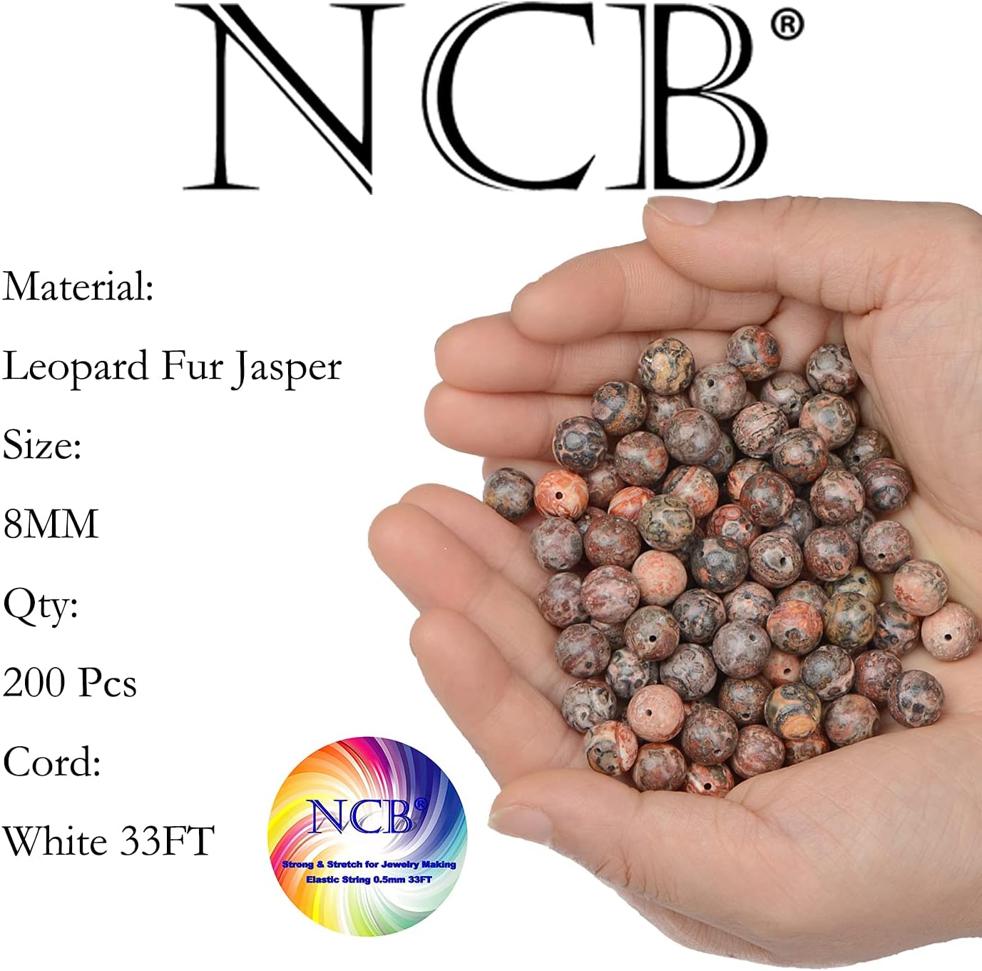 NCB 100pcs Original Natural Stone Beads Gemstone Round Loose Beads 6mm 8mm 10mm (Blue Aventurine, 6mm 100Beads) - Colors A