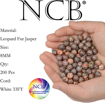 NCB 100pcs Original Natural Stone Beads Gemstone Round Loose Beads 6mm 8mm 10mm (Blue Aventurine, 6mm 100Beads) - Colors A