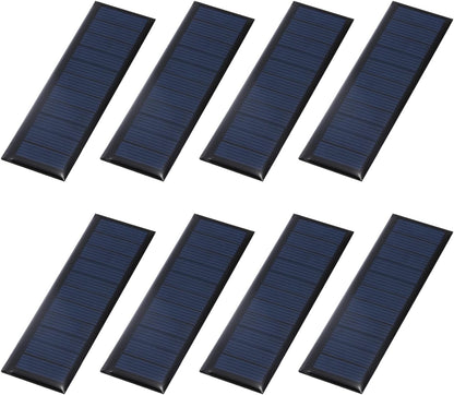 MECCANIXITY 8PCS 1.5V 0.09W 0.06A Mini Solar Panels for Solar Power, Small Solar Photovoltaic Cells Charge DIY Electric Toy Materials Solar System Kits, 1.18" x 1.18"