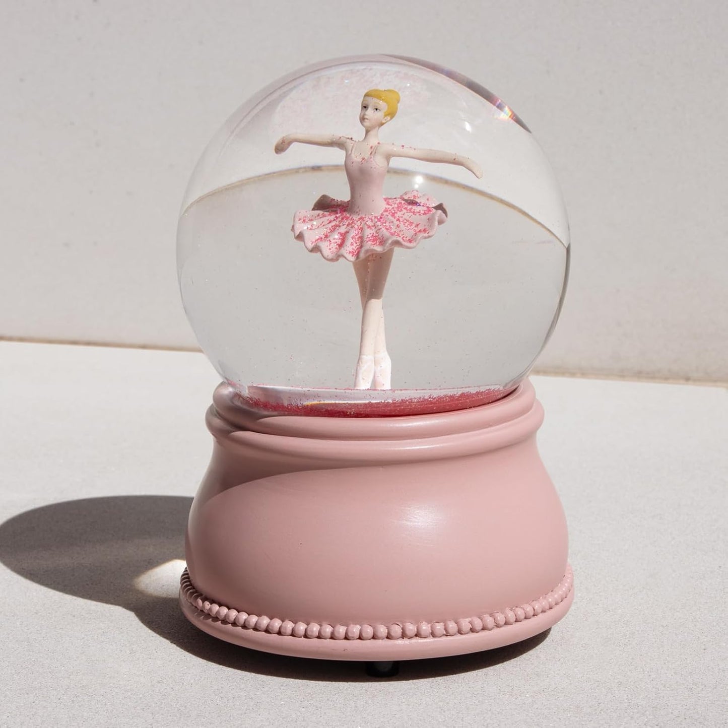 Unicorn Snow Globes for Girls, 100MM Pink Glitter Glass Snowglobe, Christmas Birthday Gifts for Friends, Wife(Pink)