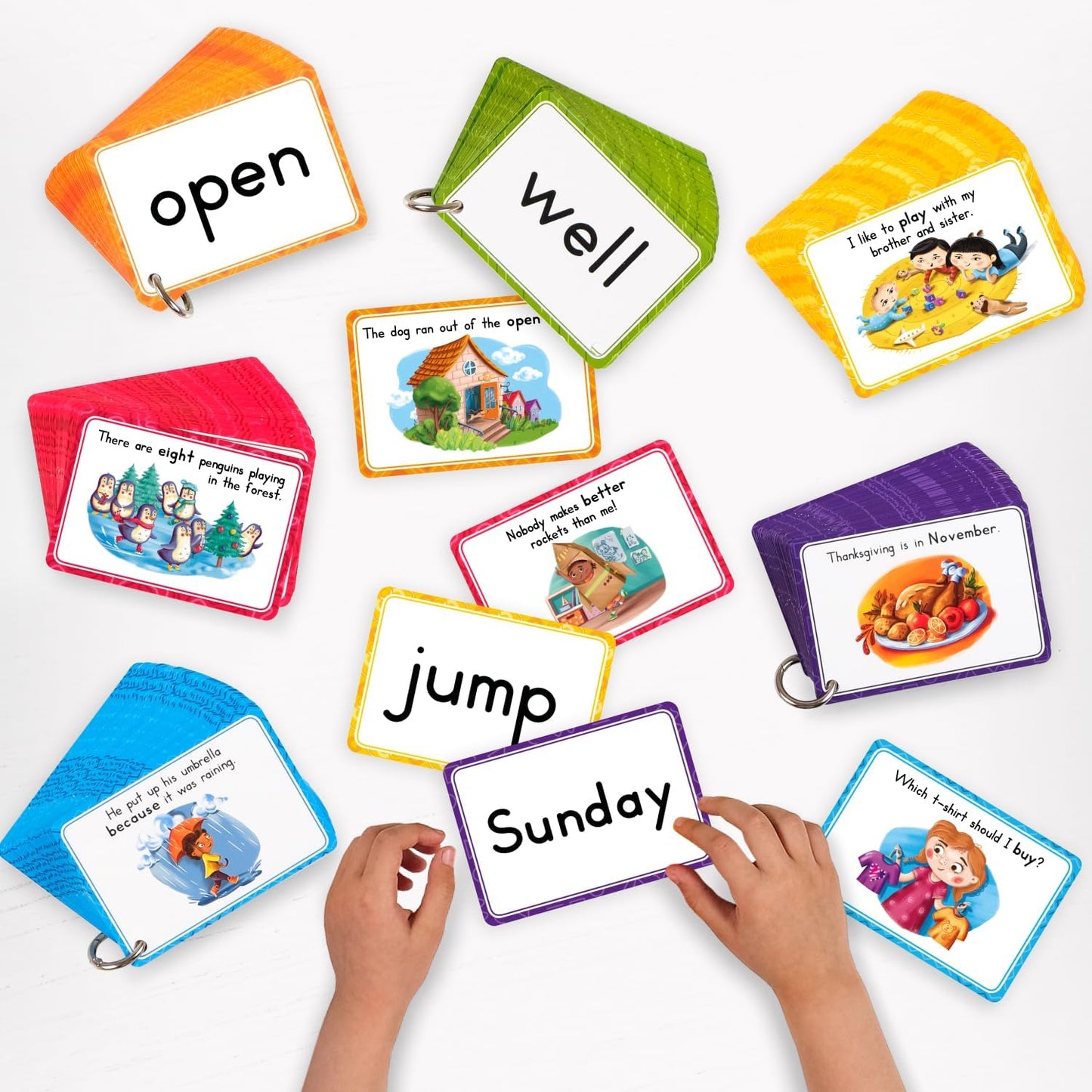 250 Sight Words Flash Cards for Kindergarten with Pictures, Dolch Sight Words Pre-K for Toddlers 3 4 5 6 7 8 Years, High Frequency Words Reading Cards for Kids Ages 4-8, Preschool - Simply Magic