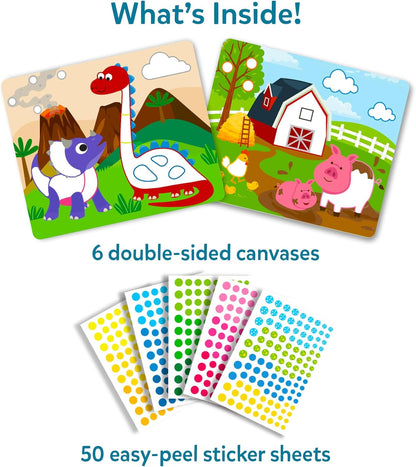 Skillmatics Dot It Sticker Art - Disney Princess, Mess-Free Fun for Kids, 500+ Stickers, Craft Kits, DIY Scrapbooking Activity, Gifts for Girls & Boys Ages 3, 4, 5, 6, 7