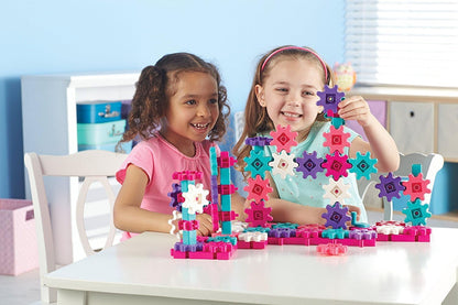 Learning Resources Gears 100-Piece Deluxe Building Set -STEM Activities, Fine Motor Skills, Toddler Explorer Kit, Science and Construction, Boys and Girls Gifts