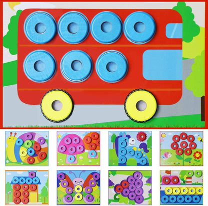 Lydaz Toddler Montessori Math Toys, Wooden Math Manipulatives with Counting Number Blocks, Preschool Kindergarten Learning Activities, Educational Math Toy for Kids 2-5, Christmas Stacking Puzzle Toy