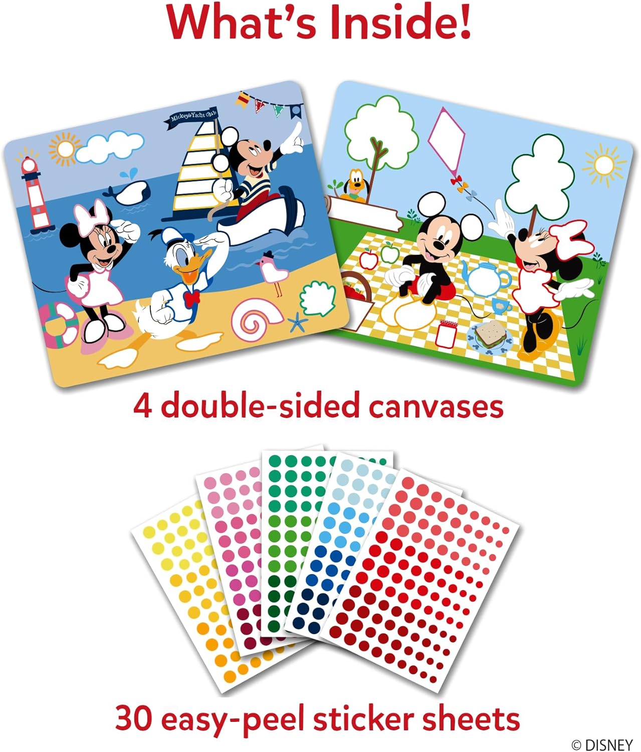 Skillmatics Dot It Sticker Art - Disney Princess, Mess-Free Fun for Kids, 500+ Stickers, Craft Kits, DIY Scrapbooking Activity, Gifts for Girls & Boys Ages 3, 4, 5, 6, 7
