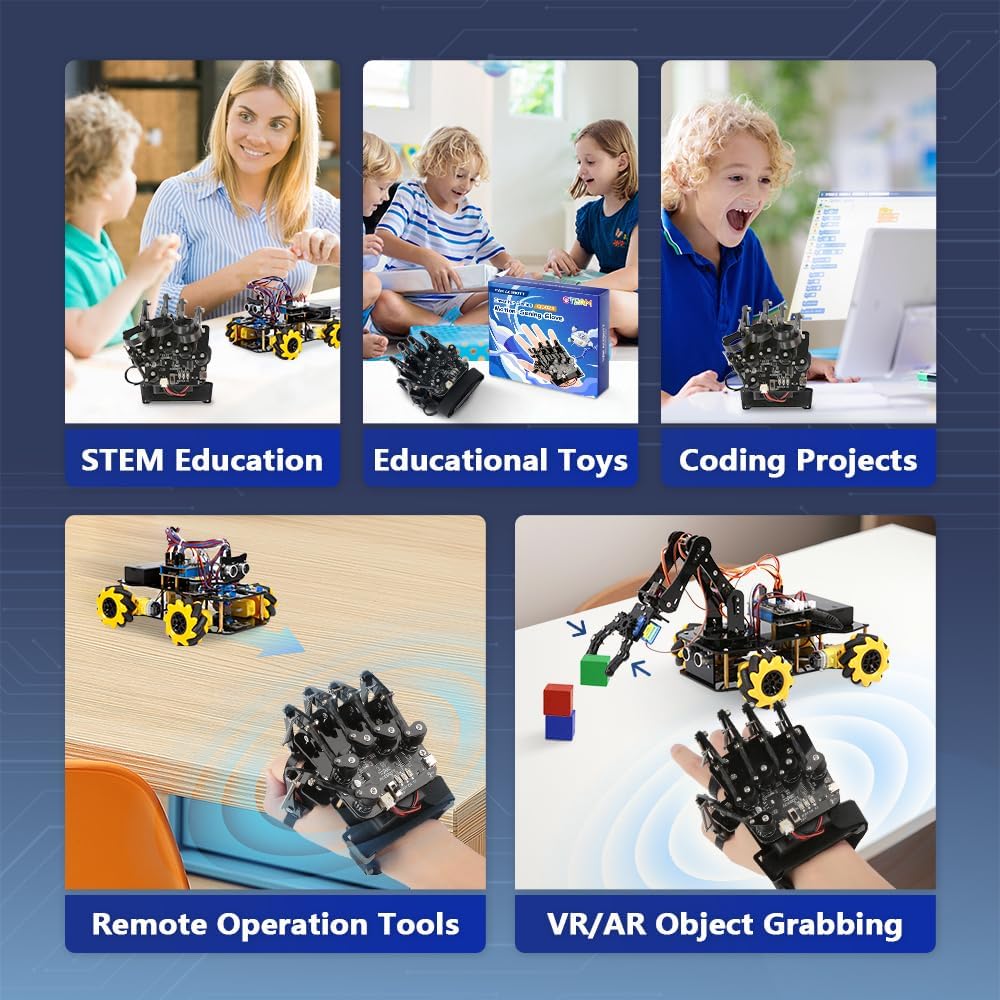 Biped Robot Kit STEM Toys Science Kit for Kids, Bionic Bipedal Robotics Programmable Coding Crafts Set for Arduino ESP32, Birthday Gift for Age 8-12 Boys Girls Teens